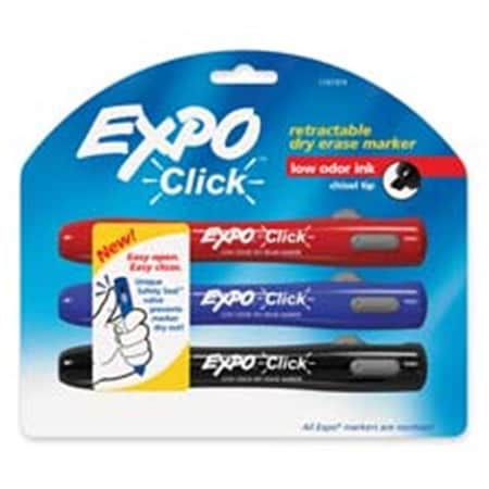 Sanford Sanford Ink Corporation SAN1741920 Dry Erase Markers- Retractable- Chisel Point- Black SAN1741920